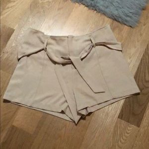 Beige Short Shorts